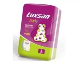 Люксан Беби пеленки впитывающие для новорожденных с рисунком 60х90см №5