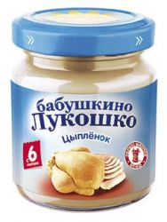 БАБУШКИНО ЛУКОШКО пюре цыпленок с 6 мес 100г