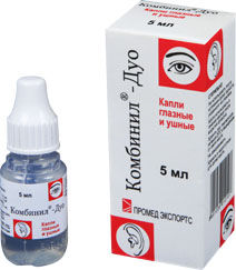 Комбинил капли глазные и ушные 5мл