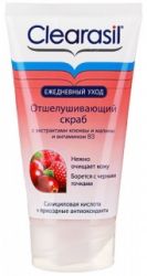 Клерасил скраб отшелушивающий с экстрактами клюквы и малины и вит. В3 150мл