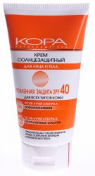 Кора крем солнцезащитный для лица и тела SPF 40 150мл