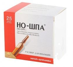 Но-шпа 20мг/мл раствор для инъекций 2мл №25 ампулы