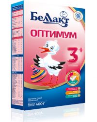 БЕЛЛАКТ ОПТИМУМ 3+ Молочный напиток обогащенный для питания с 12 месяцев 400 г