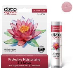 Дизао Органикс 90% органический оттеночный бальзам для губ 216 Лотос