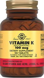 Солгар Витамин К 100мкг №100 таблетки