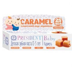 Президент паста зубная детская Бэби от 0 до 3лет карамель 30мл