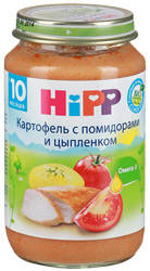 Хипп пюре картофель с помидорами и цыпленком с 10 мес 220г