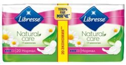 Либресс Нейчерал Кеар Нормал прокладки 20 штук (Libresse Natural Care Normal)