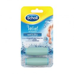 Сменные ролики средней жесткости SCHOLL Velvet Smooth Wet&Dry