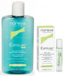 Норева ЭКСФОЛИАК набор мягкий очищающий гель 250мл + роликовый карандаш 5мл