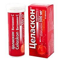 Целаскон Витамин С 500мг №20 таблетки шипучие