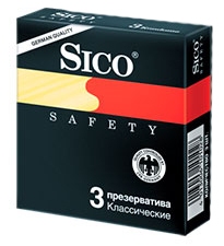 Сико презервативы Safety классические 3шт