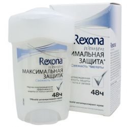 Рексона антиперспирант-крем для женщин Максимальная защита Свежесть чистоты 45мл
