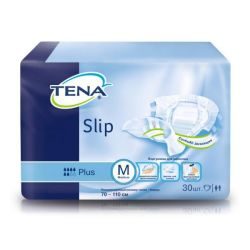 ТЕНА Слип Плюс M дышащие подгузники для взрослых 30 штук (TENA Slip Plus M)