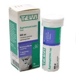 Ацетилцистеин-Тева 600мг №10 таблетки шипучие