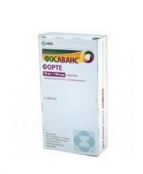 Фосаванс форте 70мг + 140мкг №4 таблетки
