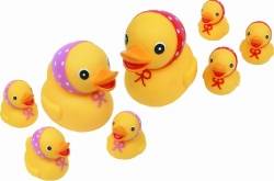 Курносики игрушка для ванны семейка уточки 6мес+
