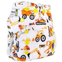 Глориес многоразовый подгузник для приучения к горшку Тракторы 3-15кг+2 вкладыша