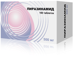 Пиразинамид-акри 500мг №100 таблетки