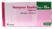 Нипертен комби 5мг+10мг №30 таблетки