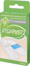 Пластырь luxplast с серебром полиуретановый прозрачный №20