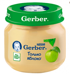 ГЕРБЕР пюре яблоко с 4 мес 80г