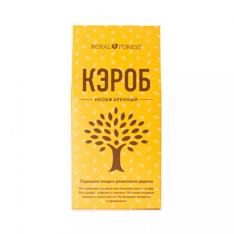 Кэроб Royal Forest необжаренный (порошок из плодов рожкового дерева) 200г