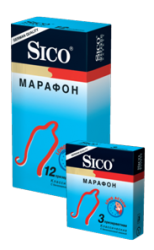 Сико презервативы Safety Marathon классические с бензокаиновой смазкой 12шт