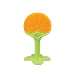 Хэппи беби/Happy baby прорезыватель силиконовый желтый арт.20025