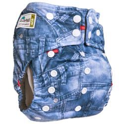 Глориес многоразовый подгузник PREMIUM Джинс 3-18кг+2 вкладыша