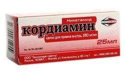 Кордиамин 25% капли 25мл флакон-капельница