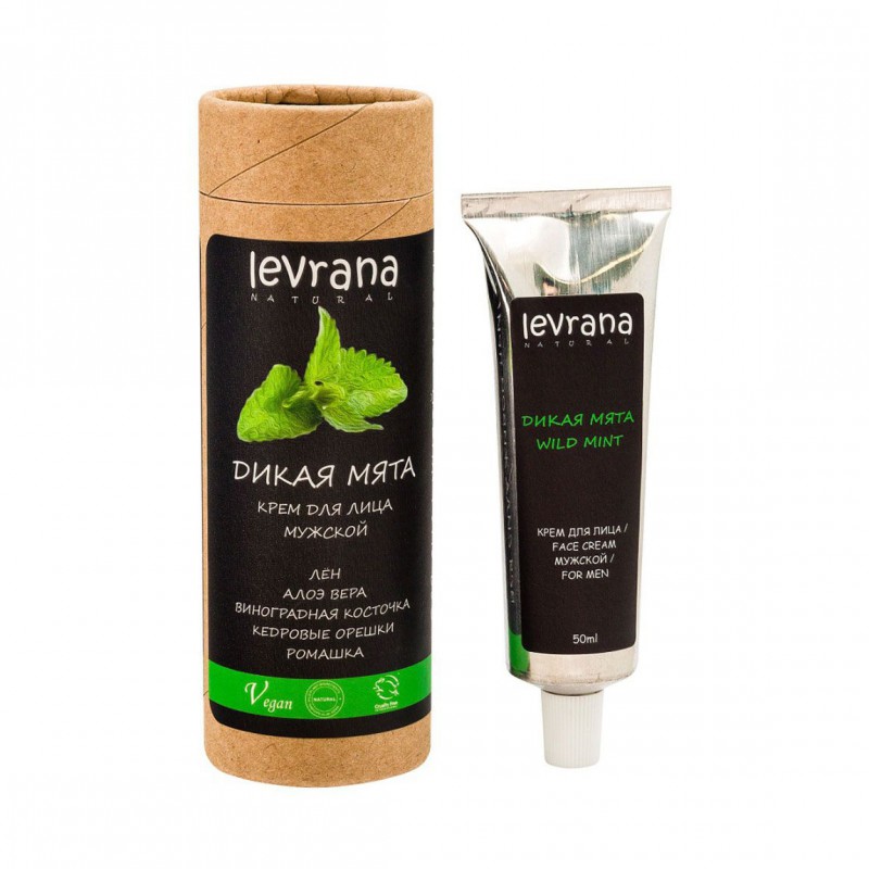 Крем для лица Levrana дикая мята мужской
