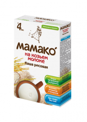 Мамако каша рисовая на козьем молоке с 4 мес 200г