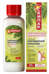 Скипар скипидарная эмульсия белая набор терапевтический для ванн 200мл/НТВ-02