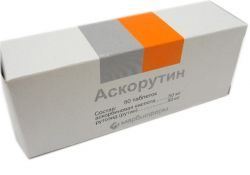 Аскорутин 50мг + 50мг таблетки №50