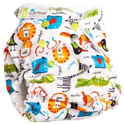 Глориес многоразовый подгузник для приучения к горшку NEW Сафари 3-18кг+2 вкладыша