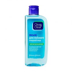 Лосьон Clean&Clear для глубокого очищения лица для чувствительной кожи