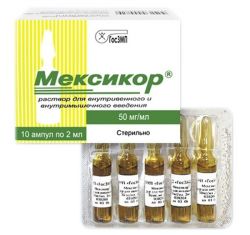 Мексикор 5% раствор для инъекций 2мл №10 амп.