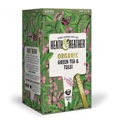 Heath&Heather Зеленый с базиликом Органик чай №20 пакетики