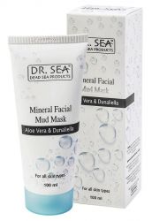 Dr.Sea Минеральная грязевая маска для лица с алоэ вера и дуналиеллой 100мл арт.212