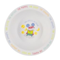 Хэппи беби/Happy baby тарелка глубокая для кормления (мышка) арт.15016