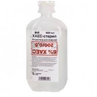 Хаес-стерил 6% 500мл n10 фл.