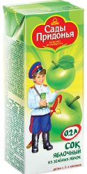 Сады придонья сок яблоко(зелен ябл) осветл. с 3 мес. 0