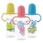 Курносики бутылочка ПП с ручками и силиконовой соской 250мл 6мес+