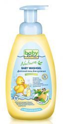 Бебилайн гель для купания с целебными травами для детей с первых дней жизни 500мл