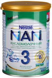 Нан кисломолочный 3 детский напиток с 12 мес 400г