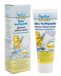 Бебилайн паста зубная детская со вкусом банана от 1-4 лет