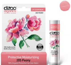 Дизао Органикс 90% органический оттеночный бальзам для губ 205 Пион