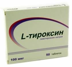 Л-тироксин 100мкг №50 таблетки озон