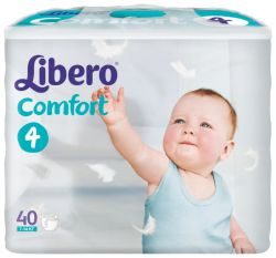 Либеро подгузники Comfort 7-14кг maxi 40шт